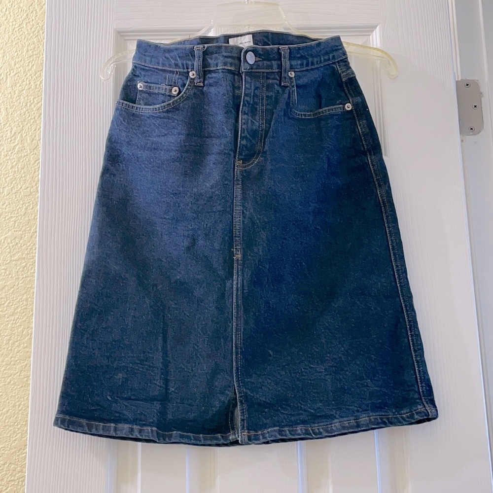 Calvin Klein blue Jean skirt